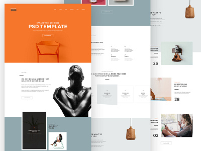 Kana - Creative Agency Psd Template agency design landing page layout portfolio studio template webdesign webpage website