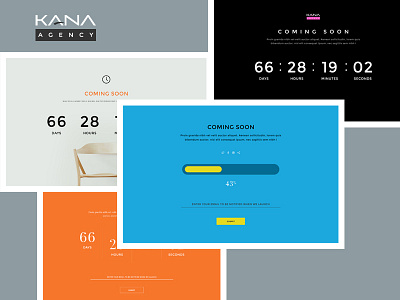 Kana - Creative Agency Psd Template coming coming soon coming soon pages graphic launch launch soon psd time time frame ui ux waiting