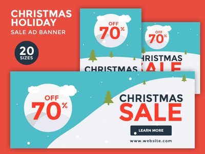 christmas ads banner Sale Dribbble Banner Christmas by Ad Holiday   webduckdesign