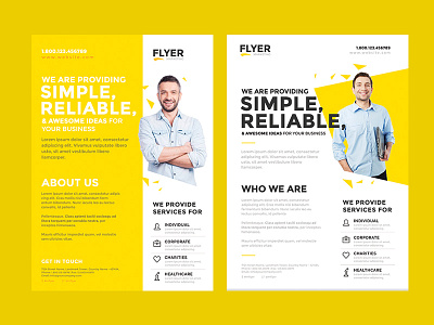 Corporate Flyer brochure business clean flyer consultancy corporate flyer flyer flyer design print print flyer professional yellow