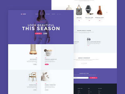 ECOSHOP - Multipurpose eCommerce PSD Template ecommerce estore landing layout onepage online shop shopping web page webdesign webpage website