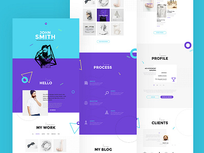 Me - Creative Portfolio & Resume / CV PSD Template