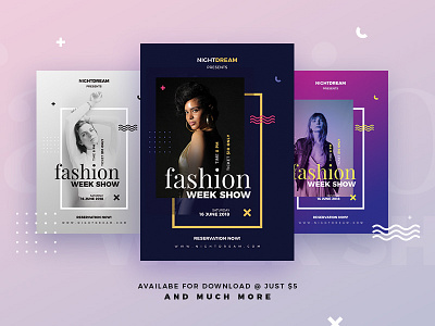 Fashion Flyer/Poster agency beauty dance dj fashion graphic design nightclub poster print design