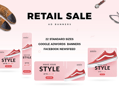 Retail Sale Web Ad Banners