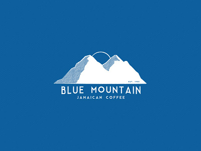 Blue Mountain blue blue mountain coffee country icon jamaica logo mountain