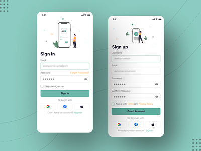 App Sign in page