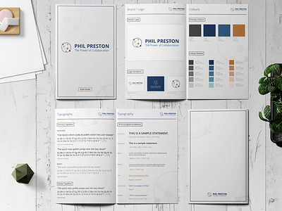 Brand Guide for Phil Preston branding design logo