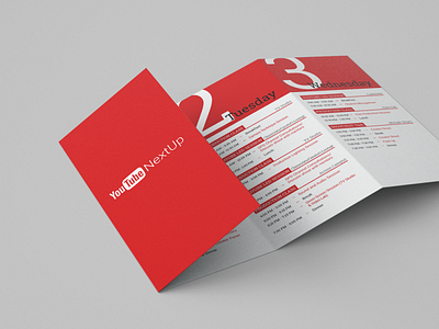 YouTube NextUp brochure brochure design design print