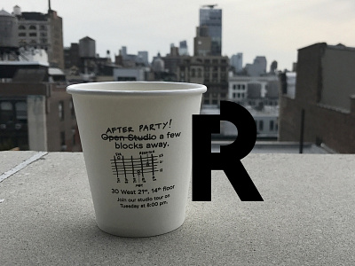 After Party! coffee conference design party print r reaktor type