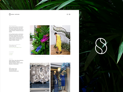 Portfolio Website fashion grid minimal personal portfolio s semplice ui