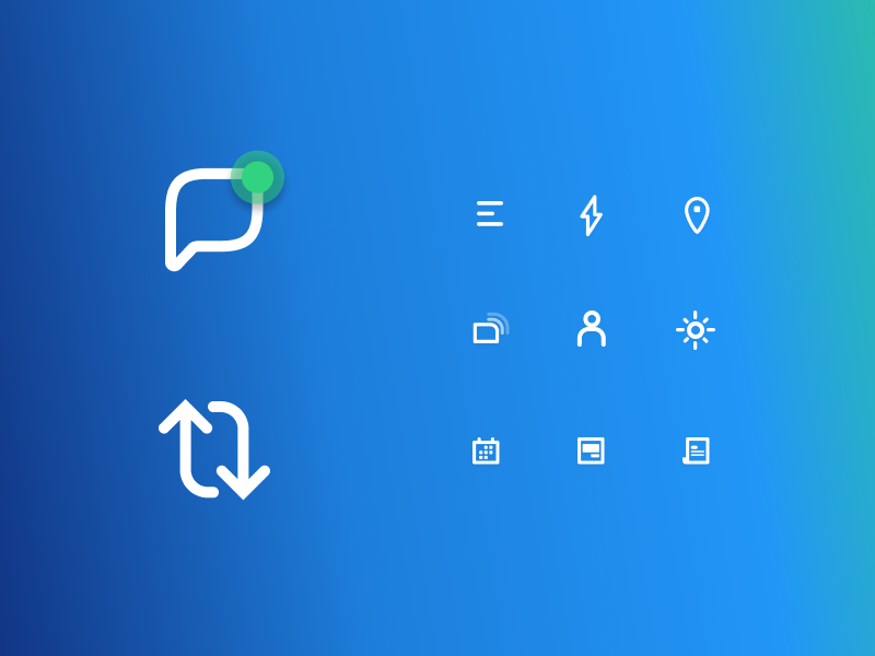 Icons gradient icons ui brand