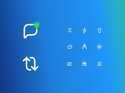 Icons brand gradient icons ui