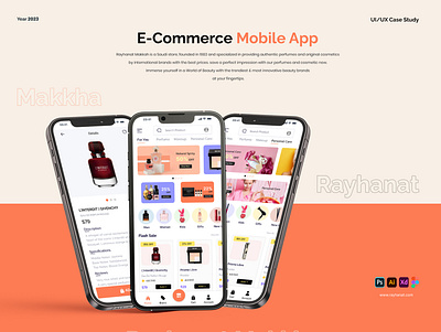 Fragrance & Beauty E-Commerce Mobile App UI/UX Case Study appdesign beauty cosmetic fragrance makeup perfume ui uicasestudy uiux userexprence userinterface uxcasestudy webdesign