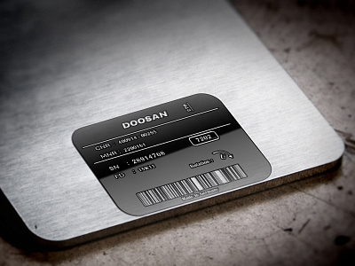 Metal Plate | Doosan branding business company design doosan dribbble graphicdesign illustration metal plate profile vector