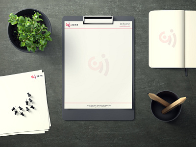 ZONE | LETTER HEAD a4 branding business cmyk design dribbble ecommerce graphicdesign illustration ksa letterhead logo mockup design psd riyadh saudi arabia ui vector website zone