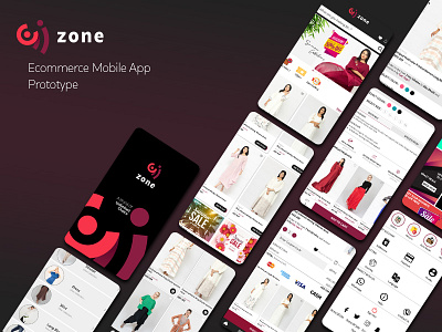 ZONE | MOBILE APPLICATION PROTOTYPE android application arab business creative design dressing dribbble ecommerce app ecommerce business graphicdesign ksa marketing mobile application mobile ui online saudi arabia vector women zone