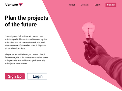 Venture Landing Page