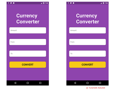 Currency Converter UI Desing in Flutter adobe xd android app design flutter ui uidesign ux vector