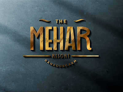 Logo Design : The Mehar Resort , Bahadurgarh branding design event graphic design icon illustration logo typography wedding