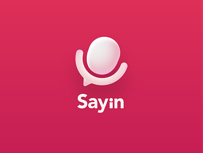 Sayin Messenger logo | Big Sur version app big sur design icon logo logodesign microphone podcast logo ux