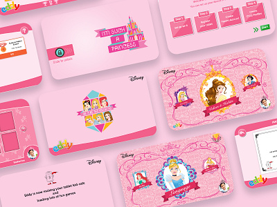 Princess Eddy Tablet app app design design illustration product design tablet tablet ui ui design uiux ux vector