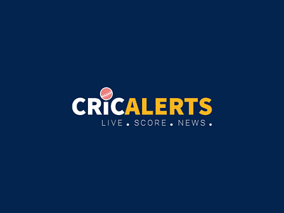Cricket Alerts Logo app app design cricket cricket logo design illustrator logo mobile app mobile app design mobile ui product design ui ui design uiux vector vector illustration