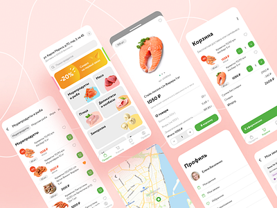 Food Delivery App app delivery design food light ui ux