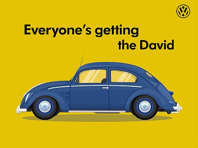 VW Larry David 1952 bug car cars coffee comedians getting illustration in larry david seinfeld vw