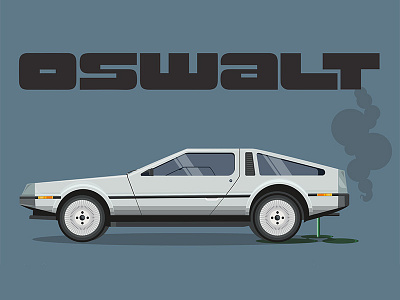 DMC Patton Oswalt 1981 delorean car cars coffee comedians delorean dmc getting illustration in oswalt seinfeld