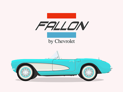 Chevy Fallon 156 corvette car cars chevy coffee comedians corvette getting illustration in jimmy fallon seinfeld