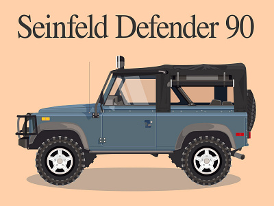 Land Rover Seinfeld 1994 comedians in cars getting coffee illustration jerry seinfeld jimmy fallon land rover land rover 1994 seinfeld suv truck