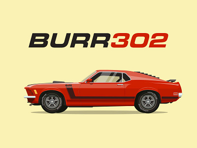Ford Burr 302 1970 bill burr boss 302 car comedians in cars getting coffee ford mustang illustration jerry seinfeld mustang boss seinfeld