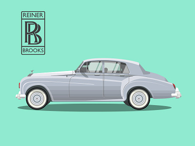 1960 Reiner Brooks Silver Cloud II art car carl reiner comedians in cars getting coffee illustration jerry seinfeld living room mel brooks rolls royce