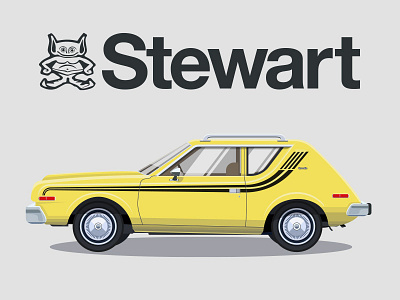 1978 AMC Stewart 1978 gremlin amc car coffee comedians in cars getting coffee daily show farewell illustration jon stewart seinfeld