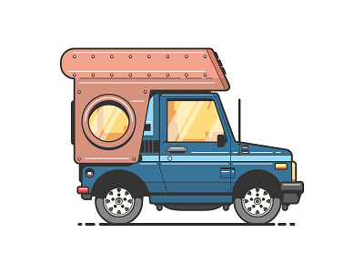 "Mr. Bigglesworth" adventure adventure mobile art car illustration poler truck win