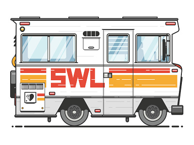SWL winnebago adventure adventure mobile art car illustration poler rv so worth loving swl travel whinny