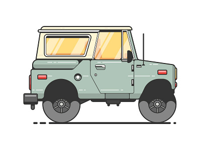 Scout 66 66 adventure mobile car farm illustration pick up scout truck vehicle