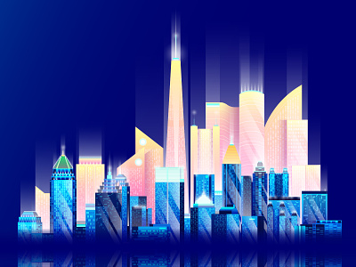 Future ATL 2020 atlanta city client future illustration skyline vaporwave