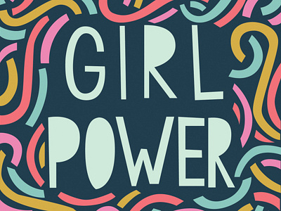 Girl Power confetti feminist girl power streamers