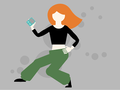 Kim Possible challenge character girl power illustration picmonkey possible red head