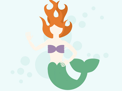 The Little Mermaid ariel challenge character girl power illustration mermaid picmonkey red head