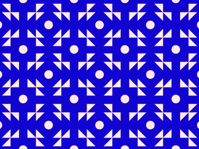 squared off cobalt design dots exploration pattern surface pattern design triangles
