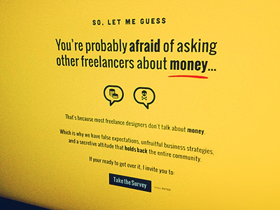 Freelancer Survey afraid answers business finances freelance freelancer money questions talk