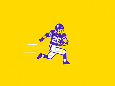 Adrian Peterson Nike Illustration ap fantasy football illustration killer nfl nike purple sports vikings yellow