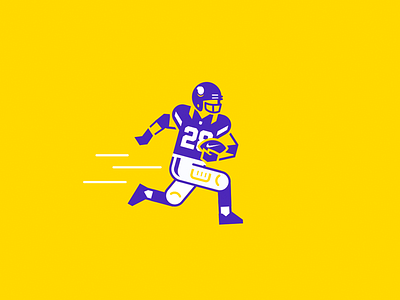 Adrian Peterson Nike Illustration