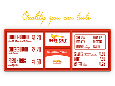 IN-N-OUT: The best menu design of all time in n out