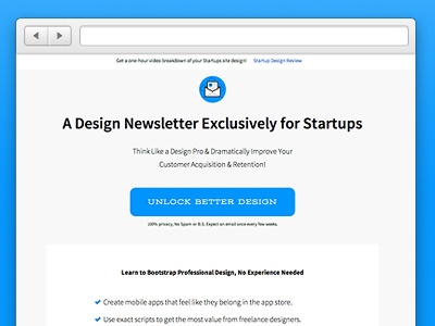 Startup Design Newsletter V3