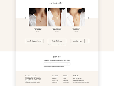 Coquine Website Redesign design jewellery jewelry redesign web web design website
