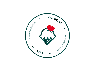 ICE LOVERS branding design graphic logo