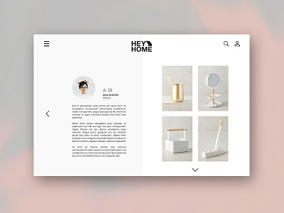 HEY HOME design furniture home layout ui web